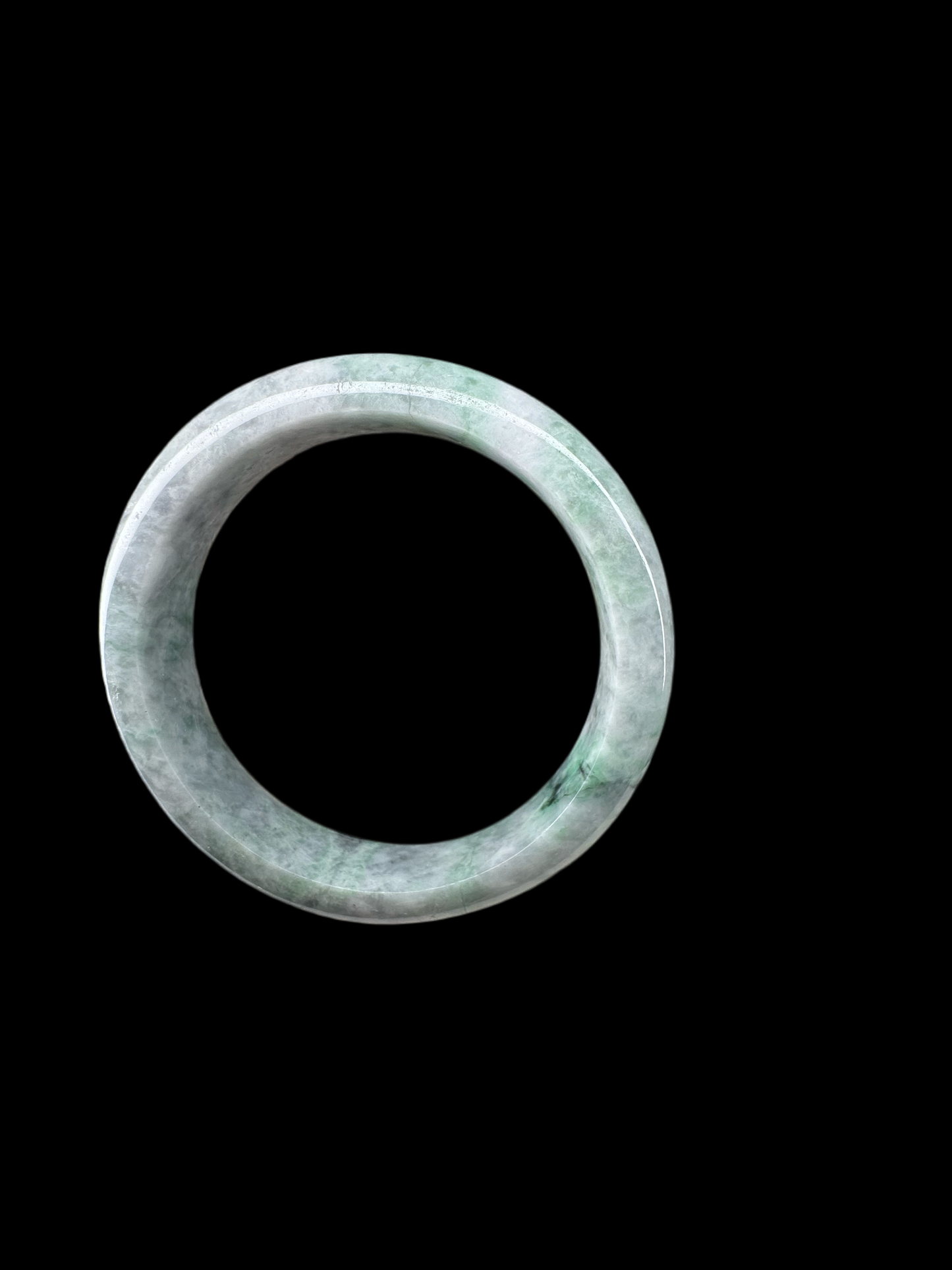 Genuine Burmese Green Jadeite Jade Bangle Bracelet , 62mm