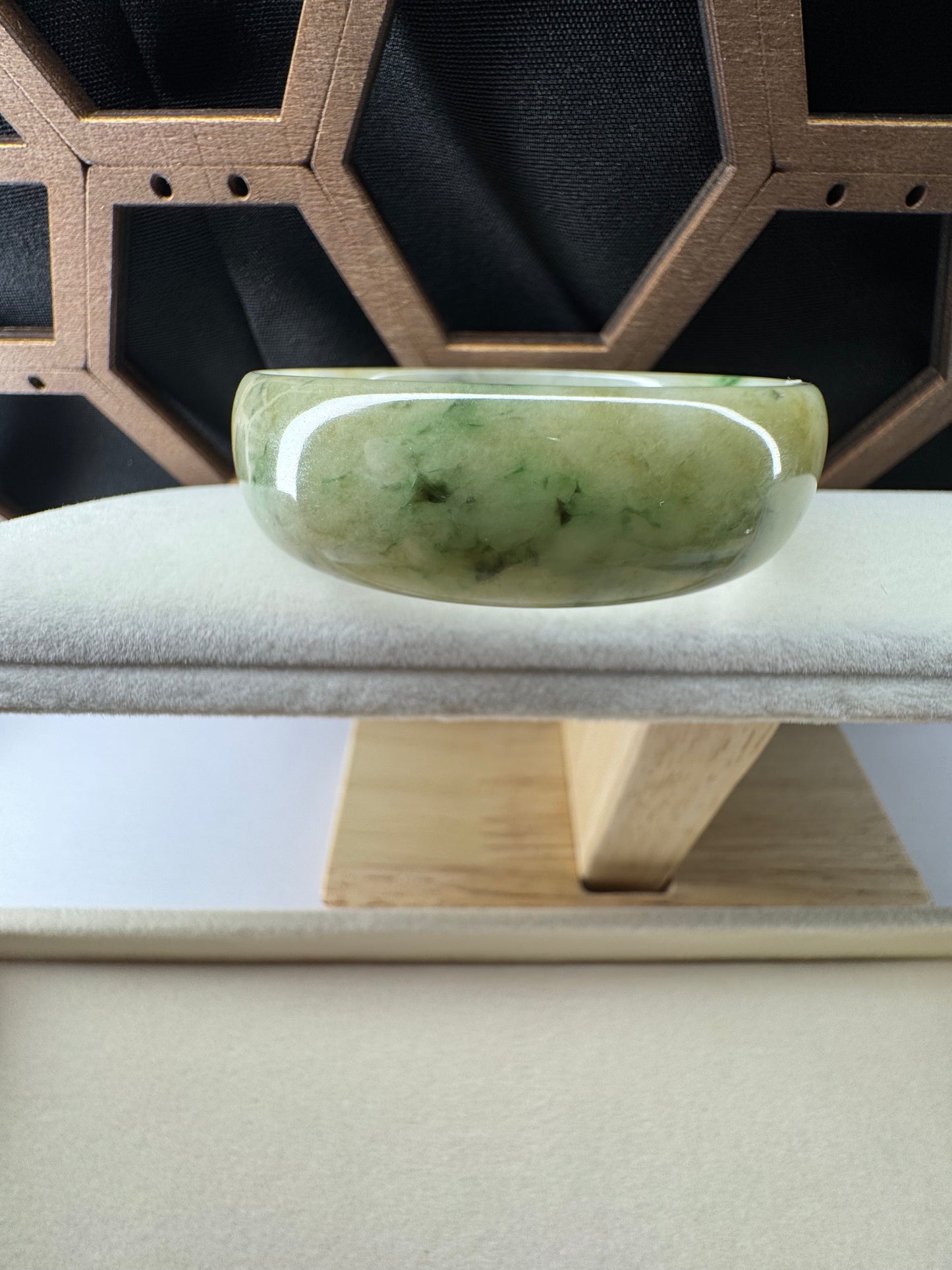 Four seasons jadeite jade bangle, 52mm
