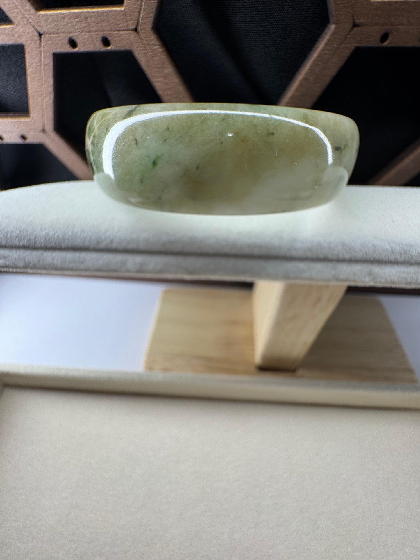 Four seasons jadeite jade bangle, 52mm