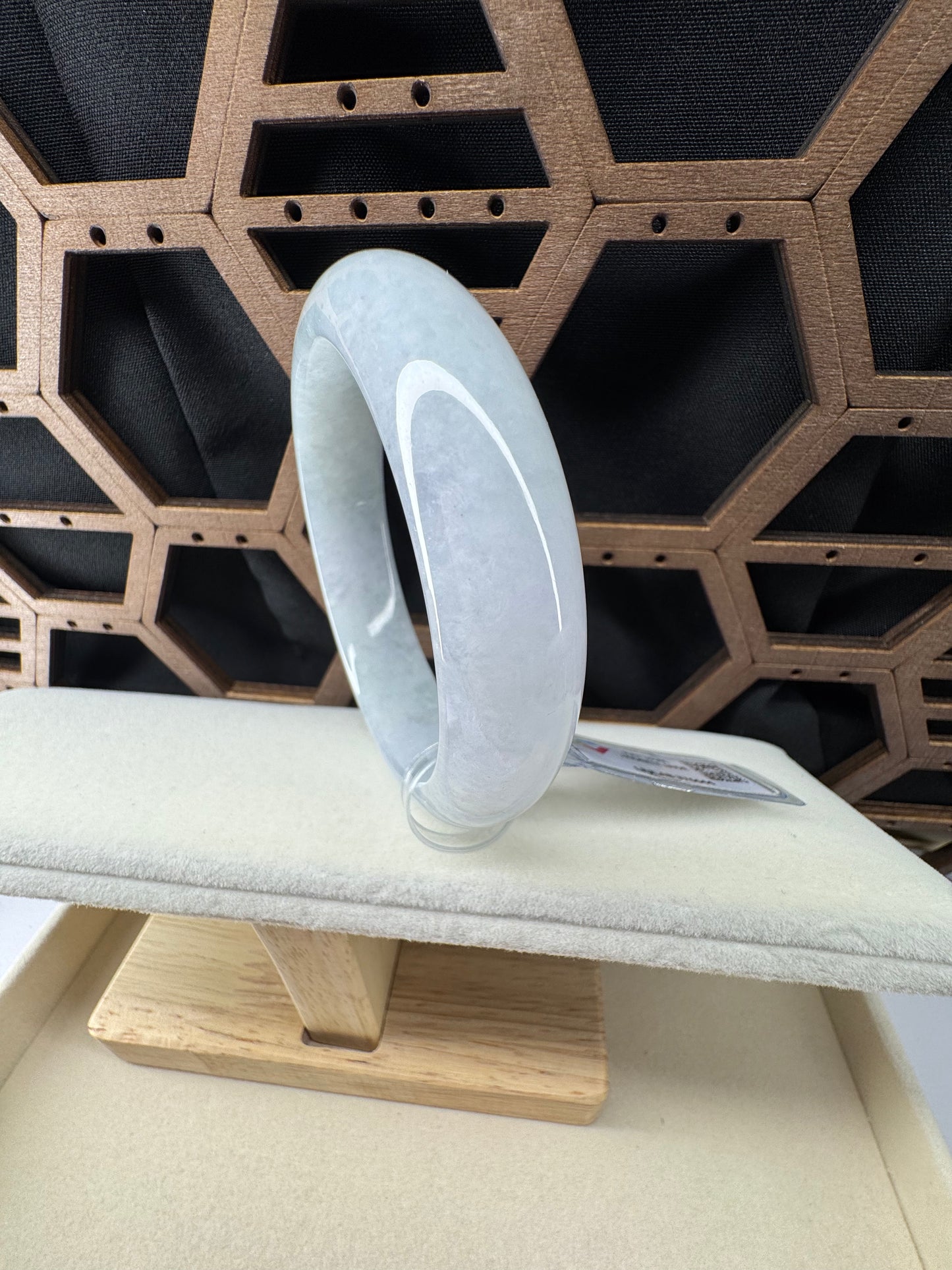 High Standard A-grade Jadeite Jade Bangle. 56mm