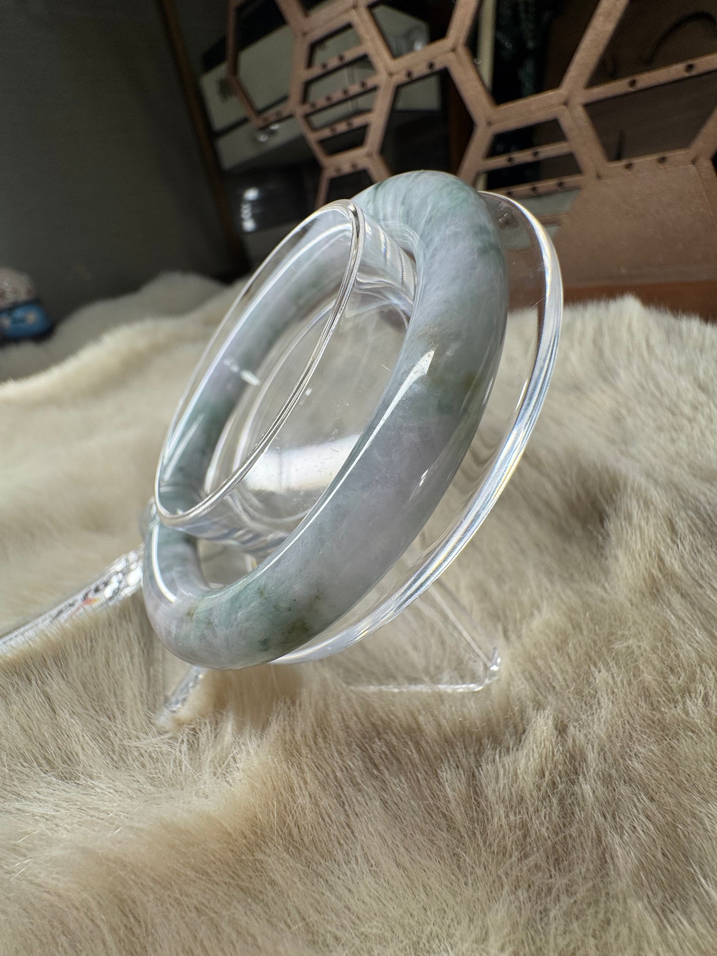 Classic Round Bangle Jadeite Jade 55mm
