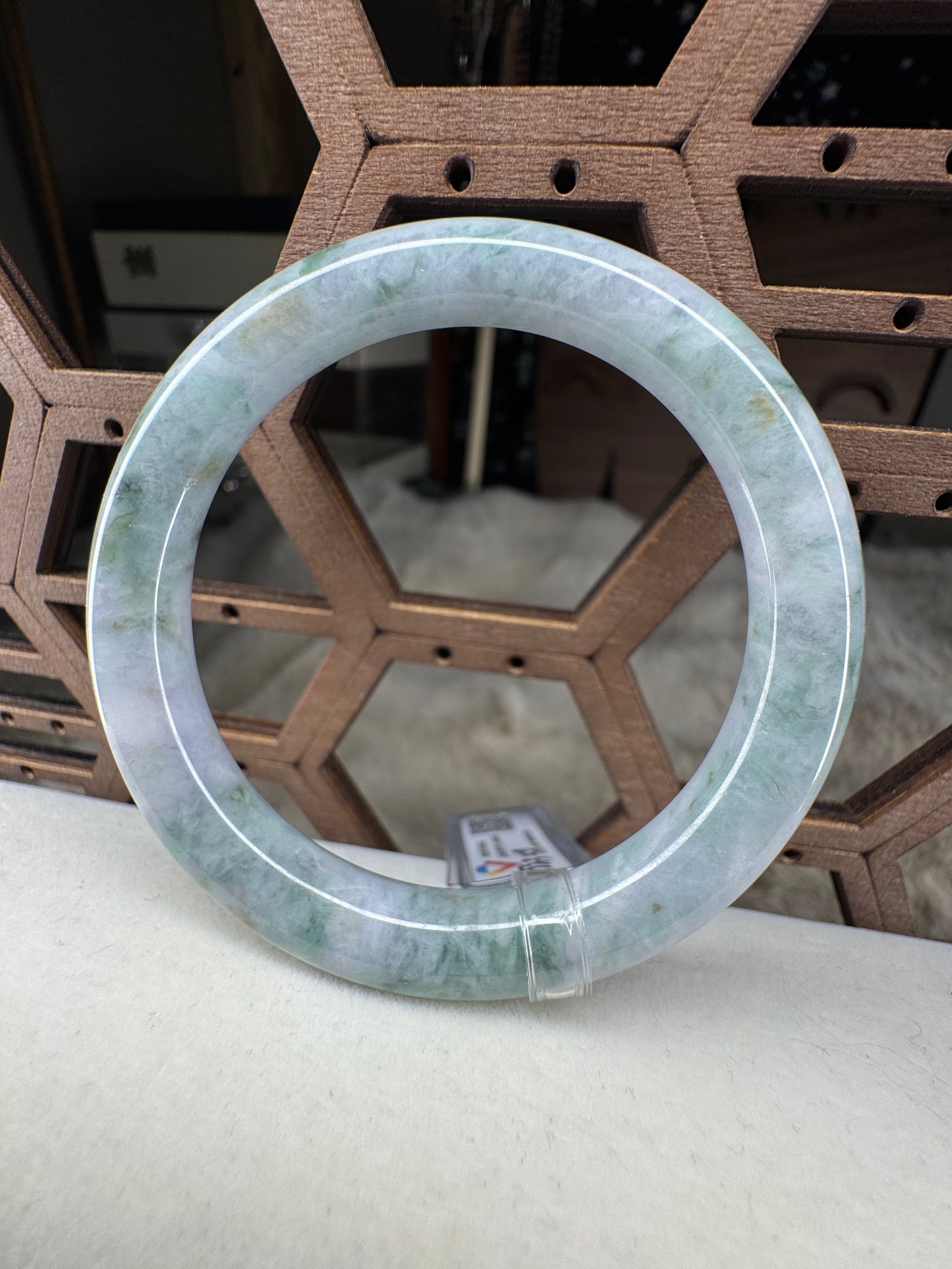 Classic Round Bangle Jadeite Jade 55mm