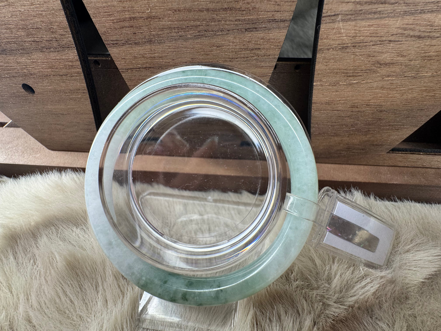 Small Round Bangle Jadeite Jade size 56mm