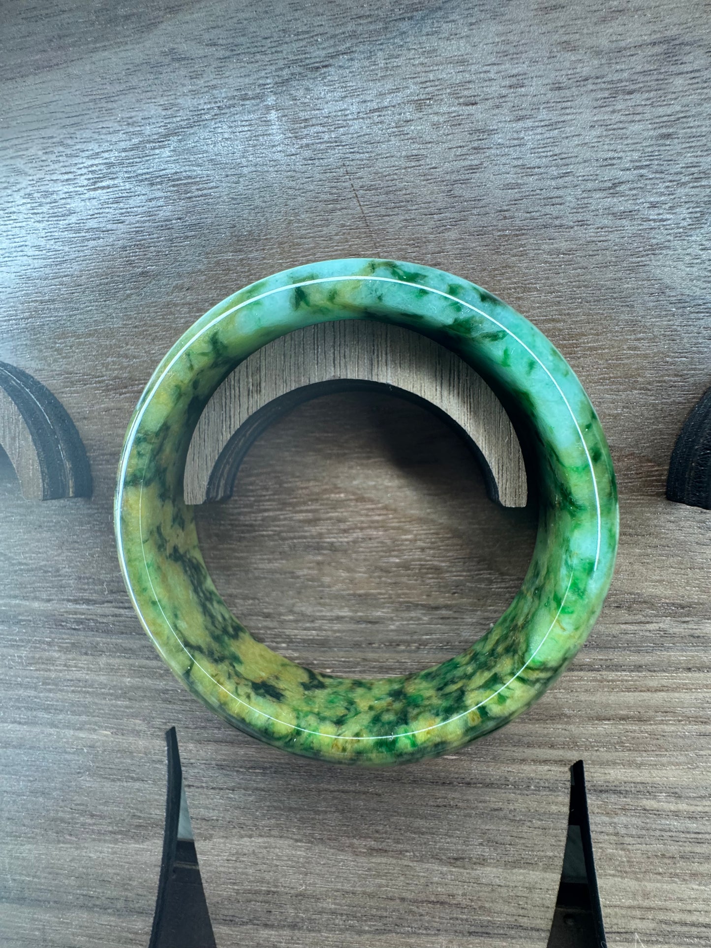 Rare Find Colors for Jadeite Jade bangle, size 55mm.