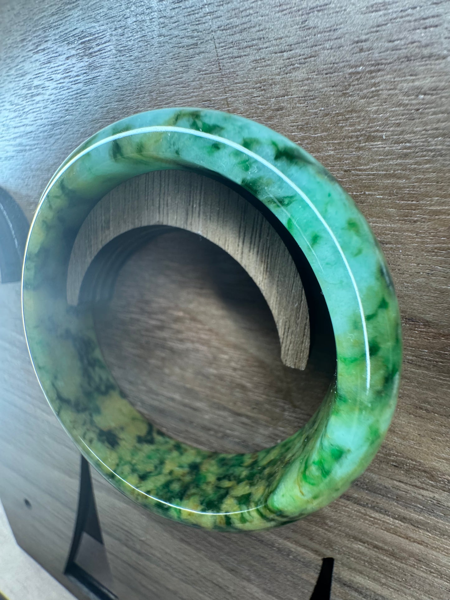 Rare Find Colors for Jadeite Jade bangle, size 55mm.