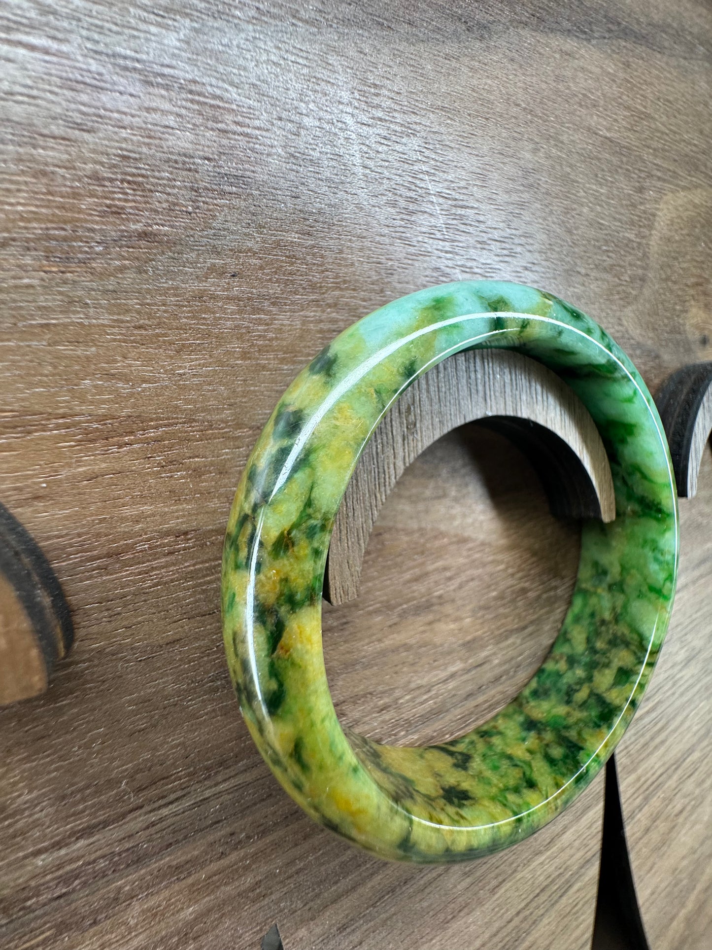 Rare Find Colors for Jadeite Jade bangle, size 55mm.