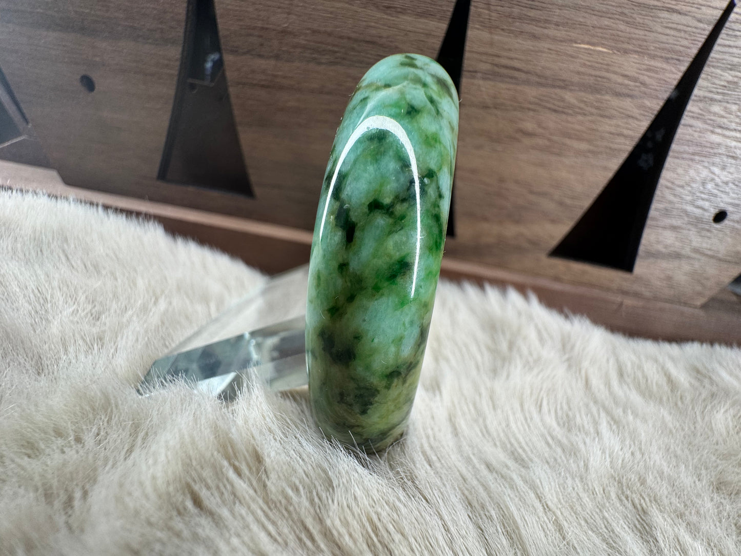 Rare Find Colors for Jadeite Jade bangle, size 55mm.