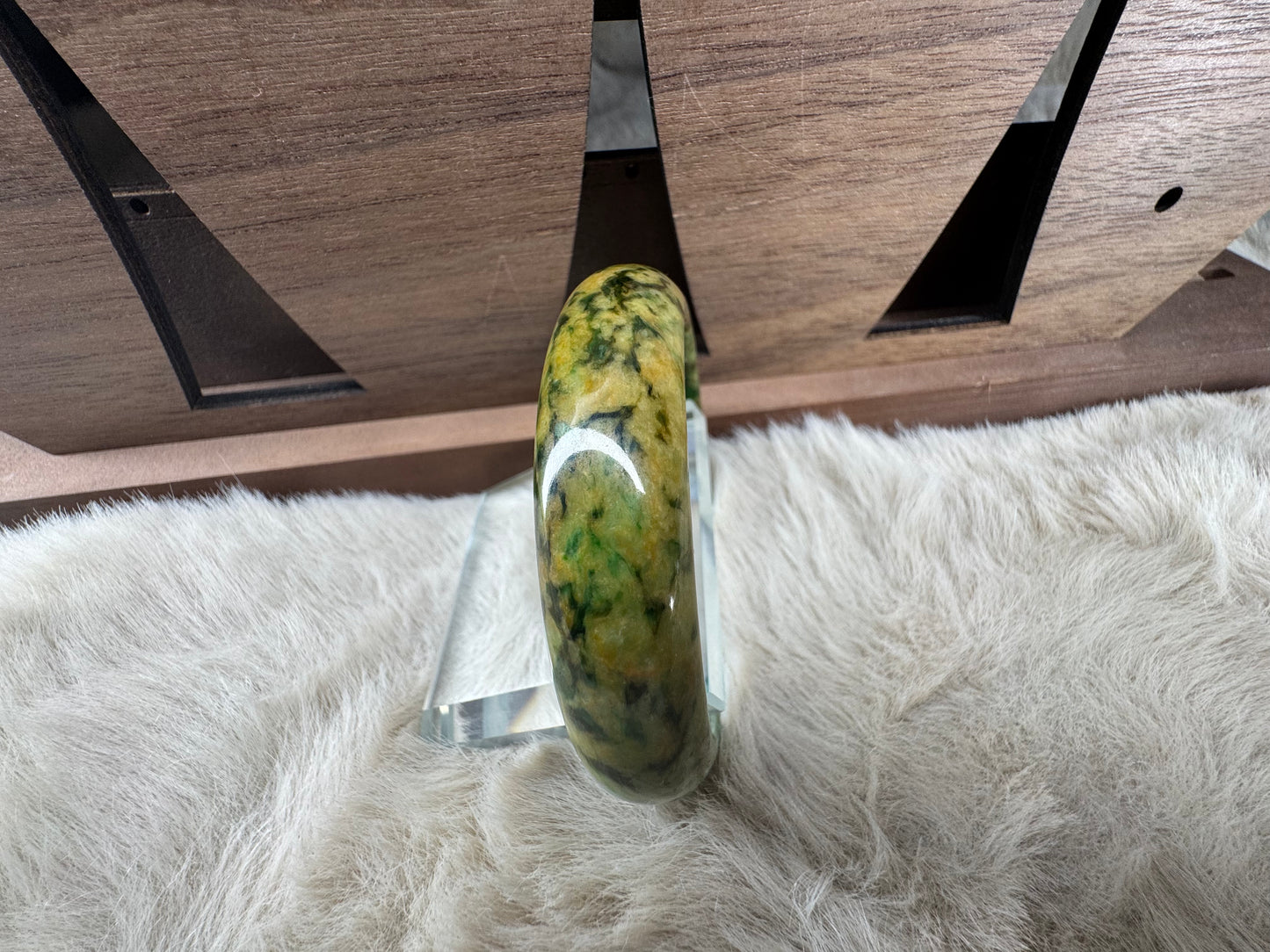 Rare Find Colors for Jadeite Jade bangle, size 55mm.