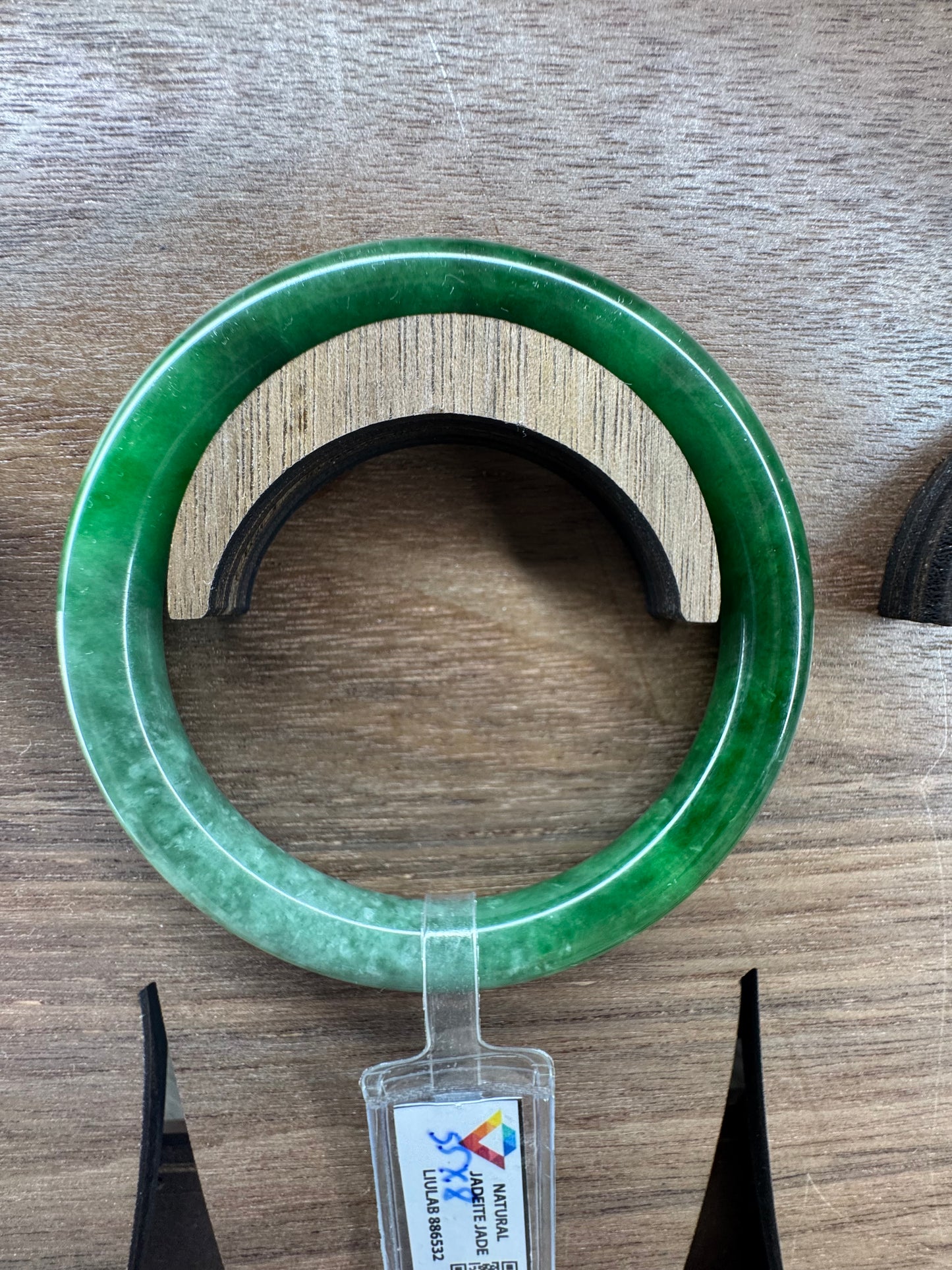 Classic Round bangle jadeite Jade size 55mm.
