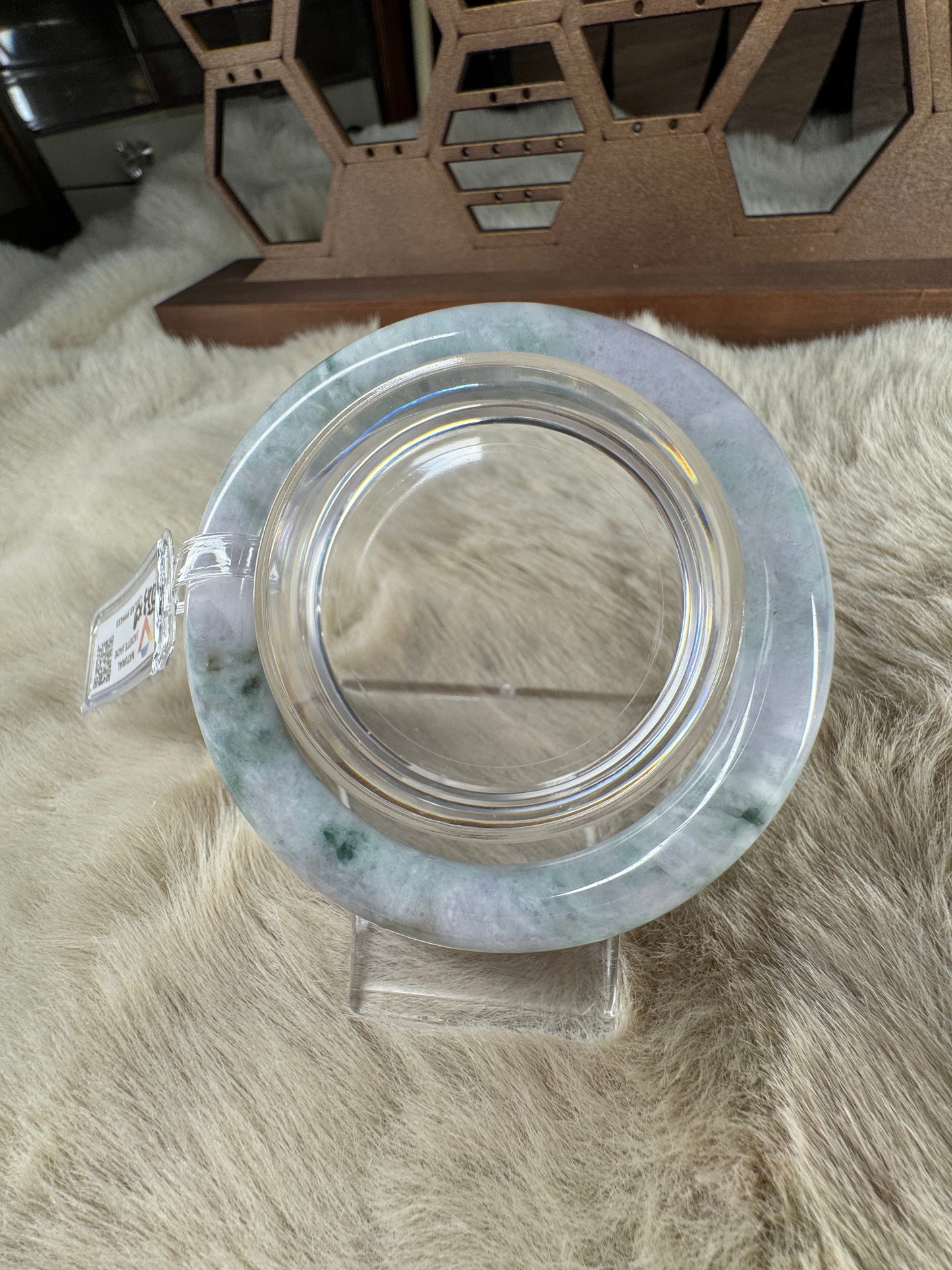 Classic Round Bangle Jadeite Jade 55mm