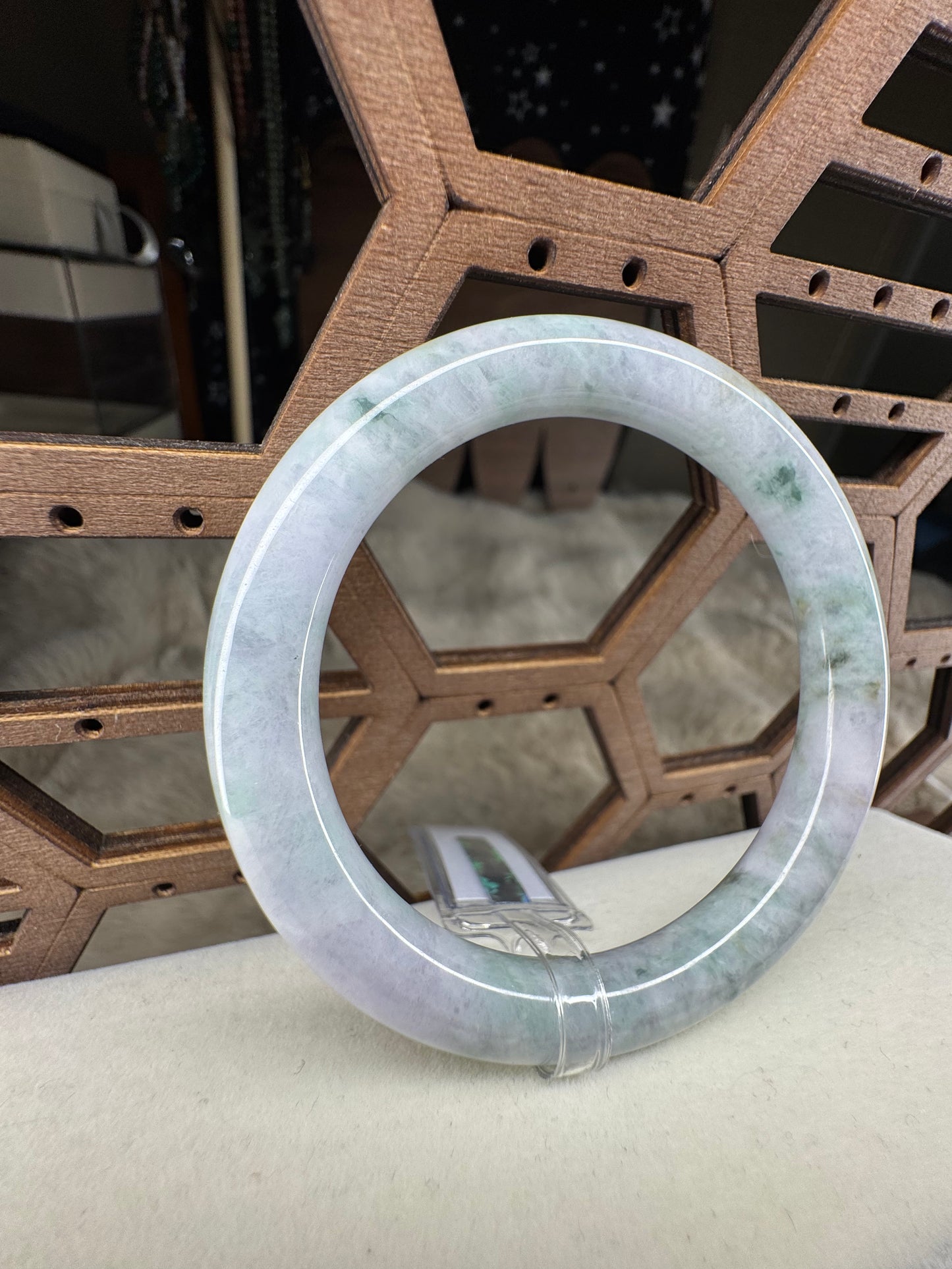 Classic Round Bangle Jadeite Jade 55mm